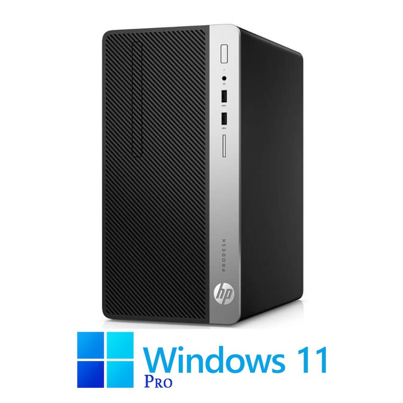 Calculator HP ProDesk 400 G5 MT, Hexa Core i5-8500, 8GB DDR4, SSD, Win 11 Pro