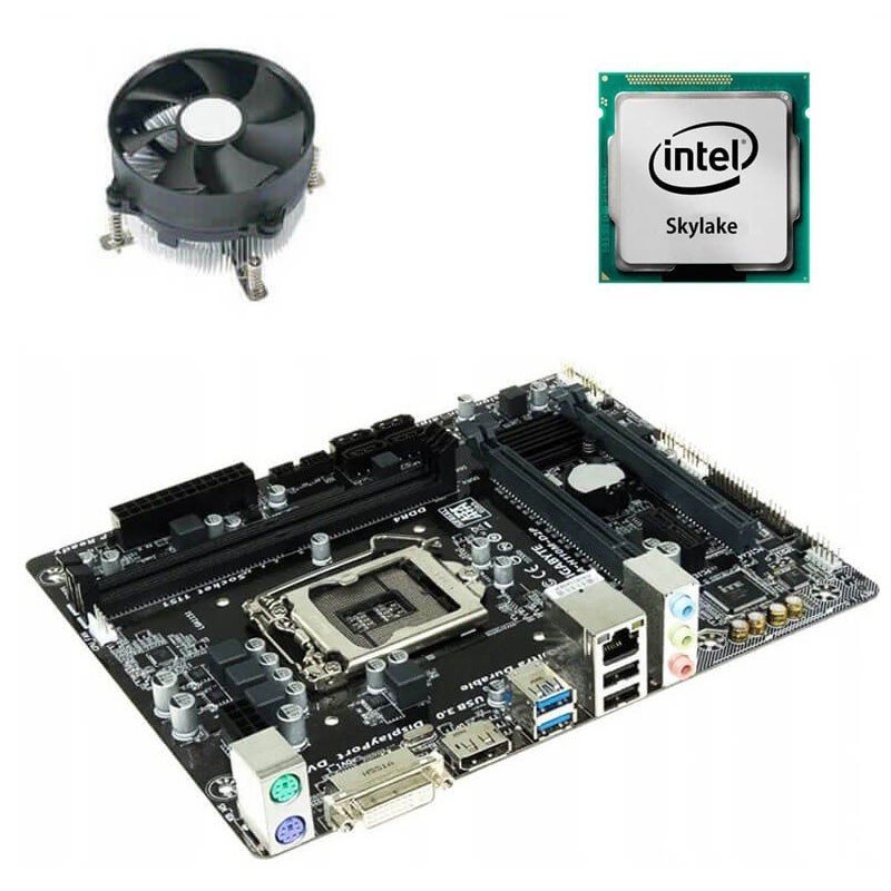 Kit Placi de baza Gigabyte GA-H110M-D2P, Intel Quad Core i7-6700K, Cooler