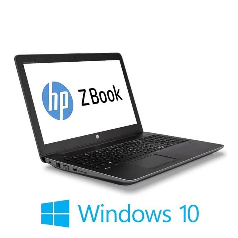 Laptop HP ZBook 15 G4, Quad Core i7-7820HQ, SSD, Quadro M1200, Win 10 Home