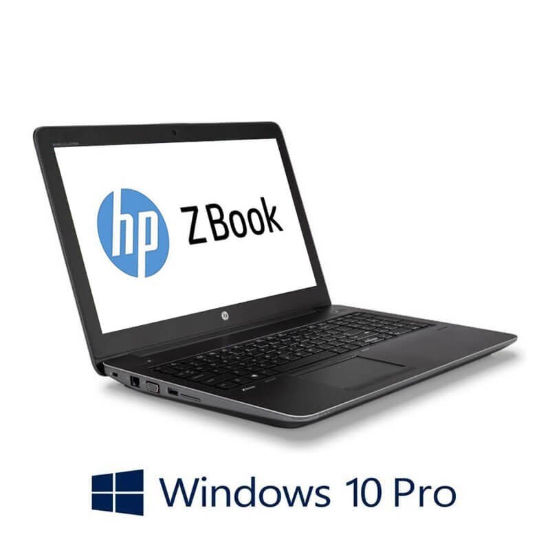 Laptop HP ZBook 15 G4, Quad Core i7-7820HQ, SSD, Quadro M1200, Win 10 Pro