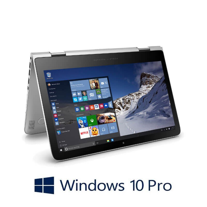 Laptop Touchscreen HP Spectre Pro x360 G2, i5-6200U, SSD, Full HD, Win 10 Pro