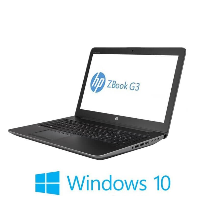 Laptopuri HP ZBook 15 G3, Quad Core i7-6700HQ, SSD, Quadro M2000M, Win 10 Home