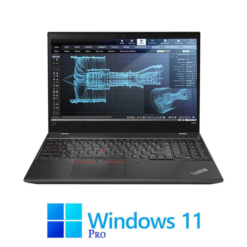 Laptopuri Lenovo P52s, i7-8650U, 512GB SSD, Display NOU, Quadro P500, Win 11 Pro
