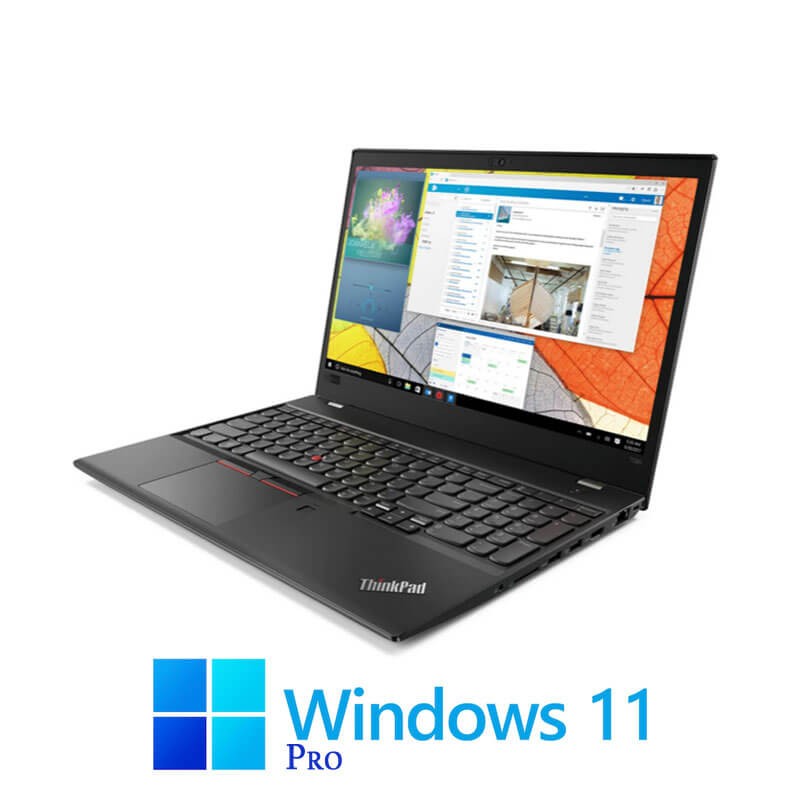 Laptopuri Lenovo T580, Quad Core i7-8650U, 512GB SSD, Display NOU FHD, Win 11 Pro