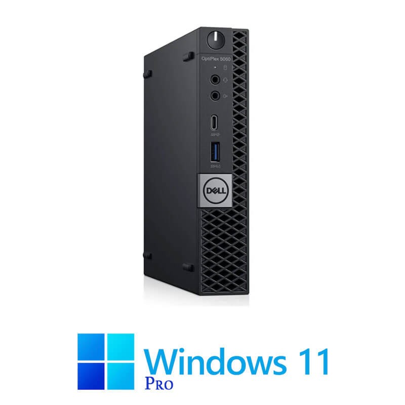 Mini Calculatoare Dell OptiPlex 5060, Hexa Core i7-8700T, 16GB DDR4, 256GB SSD, Win 11 Pro