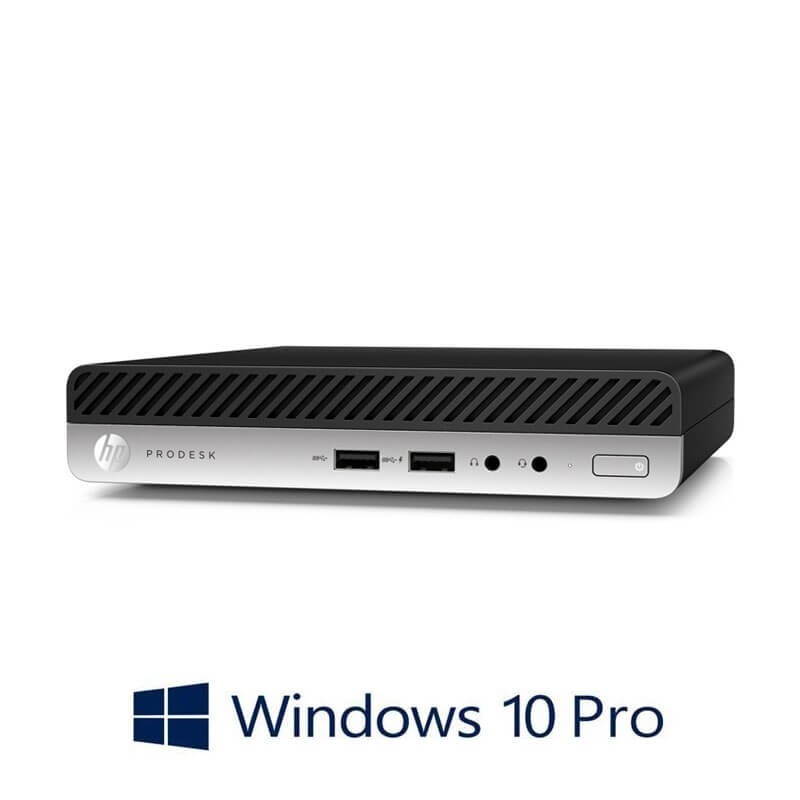 Mini Calculatoare HP ProDesk 400 G3, Intel Core i3-6100T, 8GB DDR4, 240GB SSD, Win 10 Pro