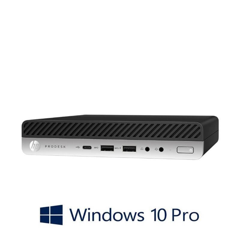 Mini Calculatoare HP ProDesk 600 G3, Quad Core i5-7500T, 16GB DDR4, SSD, Win 10 Pro