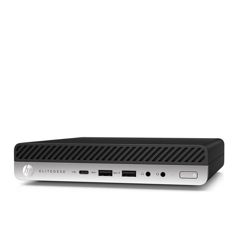 Mini Calculatoare second hand HP EliteDesk 800 G5, Intel Hexa Core i5-9500T, 8GB DDR4, 256GB SSD