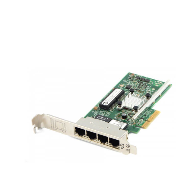 Placa de Retea Quad Port Rj-45 10/100/1000Mbps, HP 331T 647592-001