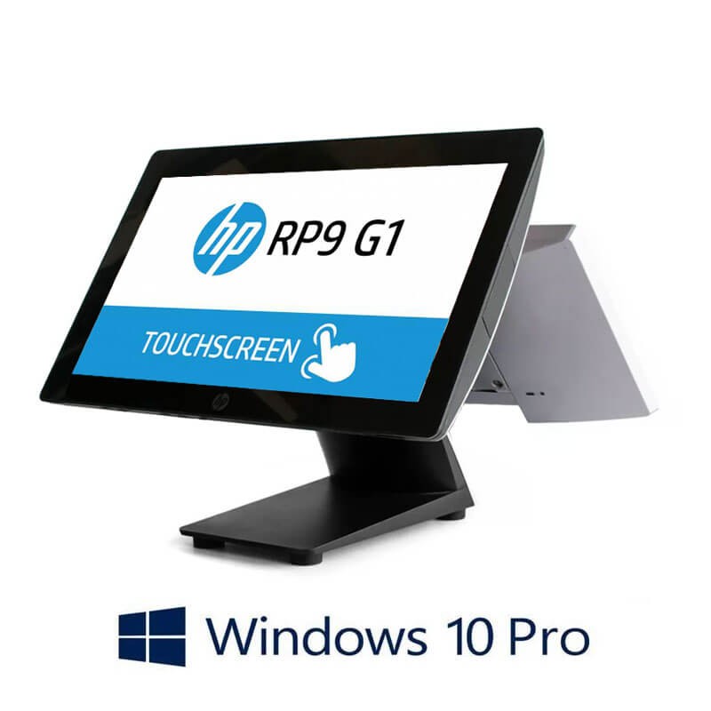 Sisteme POS HP RP9 G1 9015, i5-6500, 128GB SSD, 15.6 inci, Display Client, Win 10 Pro