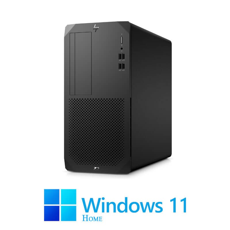 Statie grafica HP Z2 G5 Tower, Octa Core i7-10700, 16GB, 512GB SSD, Win 11 Home