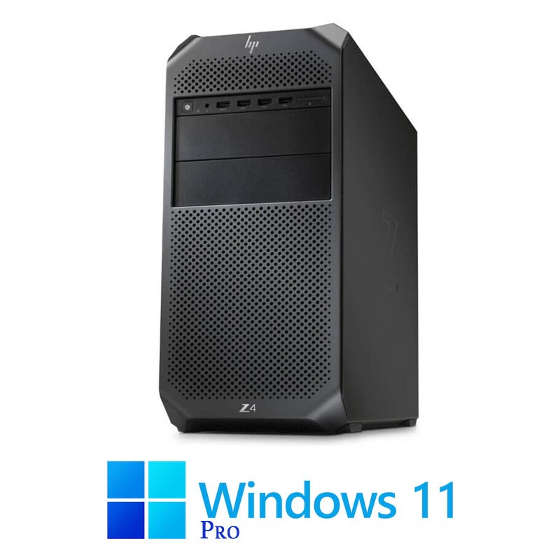 Statie grafica HP Z4 G4, Hexa Core W-2133, 64GB, 1TB SSD, GTX 1080 8GB, Win 11 Pro