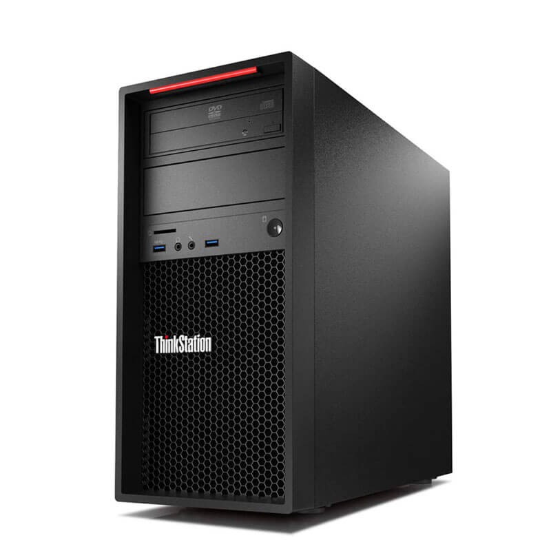 Statie grafica second hand Lenovo P320 MT, E3-1220 v6, 16GB DDR4, 256GB SSD, Quadro P400 2GB